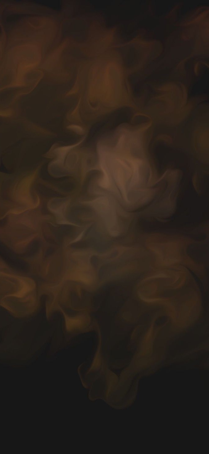 Fond fumée dorée sur fond sombre de l'app Diding